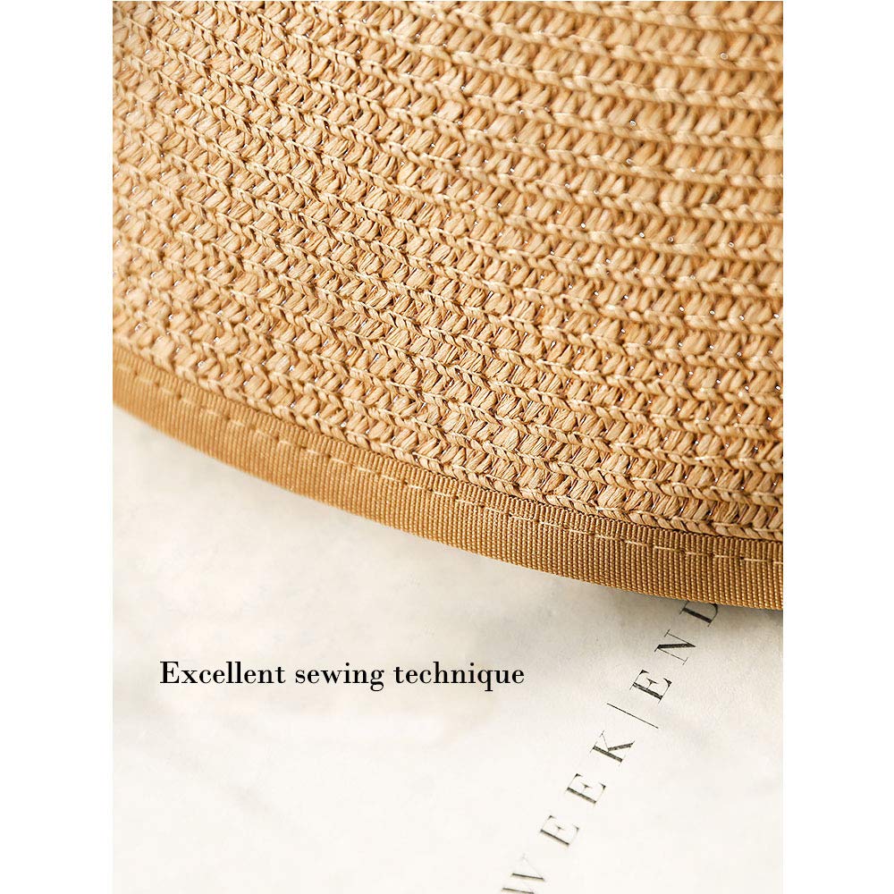 FADVES French Straw Bonnet Cap for Women Victorian Sun Hat Chin Strap Foldable bonnet caps for women bonnet cap hat bonnet cap straw hats for women straw hat