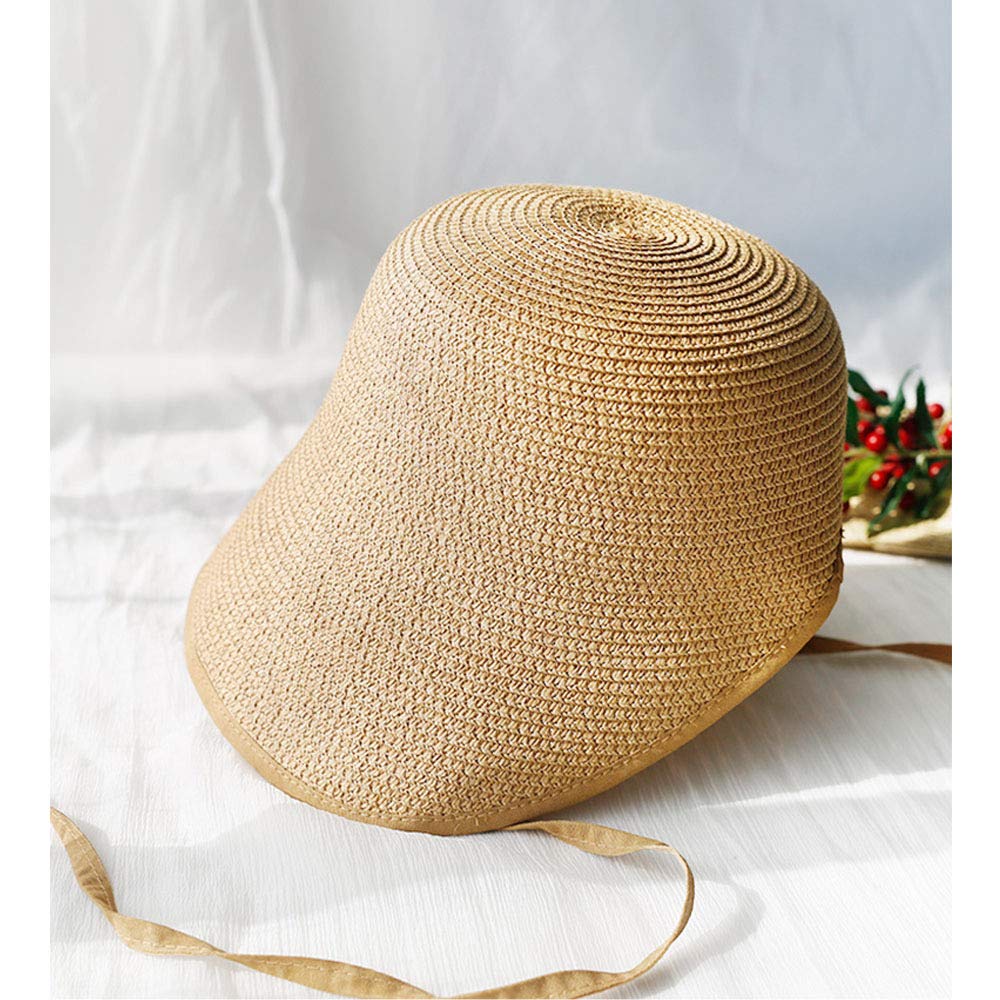 FADVES French Straw Bonnet Cap for Women Victorian Sun Hat Chin Strap Foldable bonnet caps for women bonnet cap hat bonnet cap straw hats for women straw hat