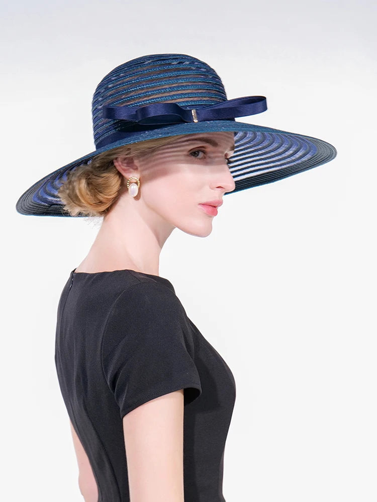 EE 1011 Spring and Summer/Original Design/Classical/Bowknot/Stripes/delicate/Leisure/Sun Protection/Polyester Hats