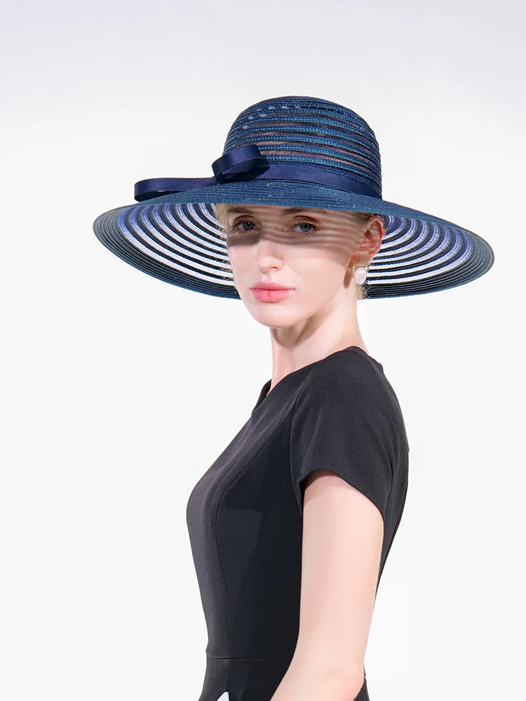EE 1011 Spring and Summer/Original Design/Classical/Bowknot/Stripes/delicate/Leisure/Sun Protection/Polyester Hats