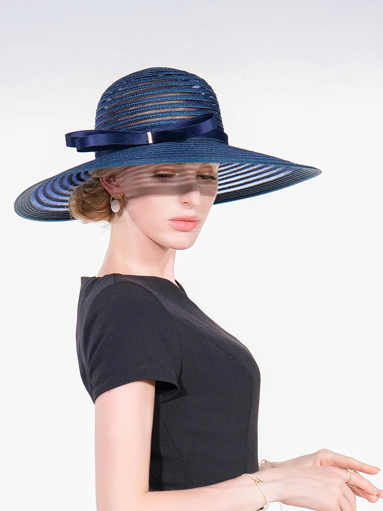 EE 1011 Spring and Summer/Original Design/Classical/Bowknot/Stripes/delicate/Leisure/Sun Protection/Polyester Hats