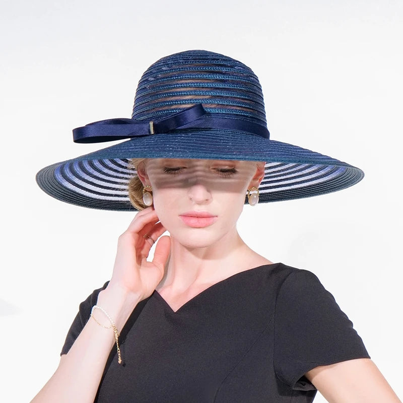 EE 1011 Spring and Summer/Original Design/Classical/Bowknot/Stripes/delicate/Leisure/Sun Protection/Polyester Hats