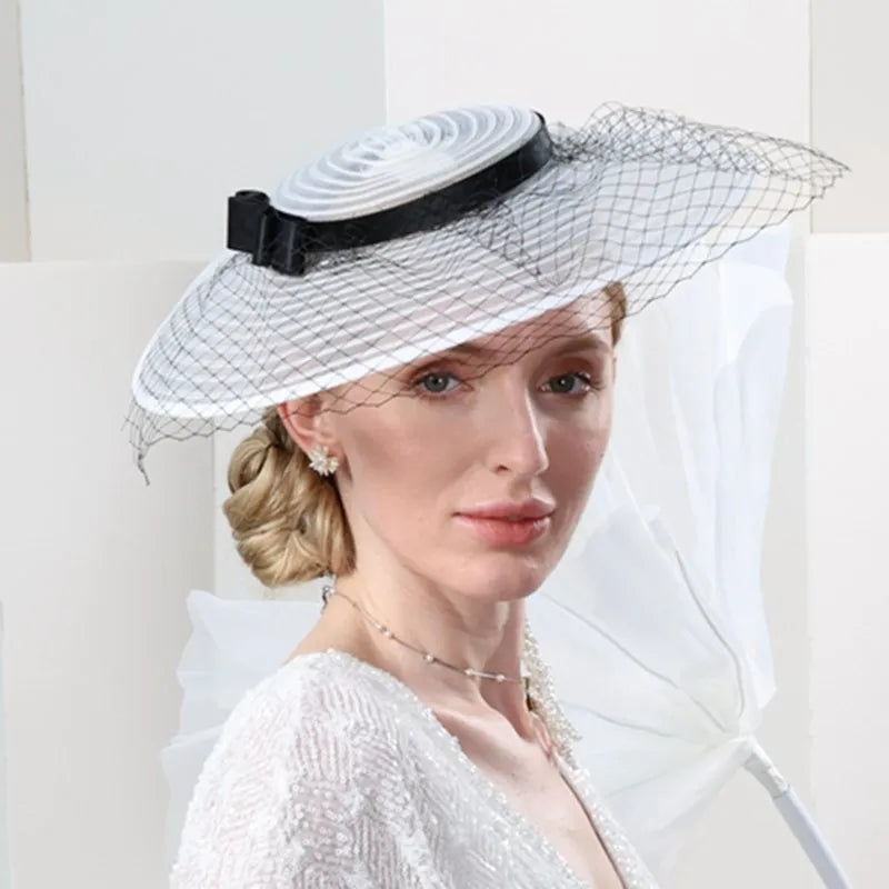 EE 1138 new spring/summer party travel hair hoop hat contracted joker bowknot adornment small hat