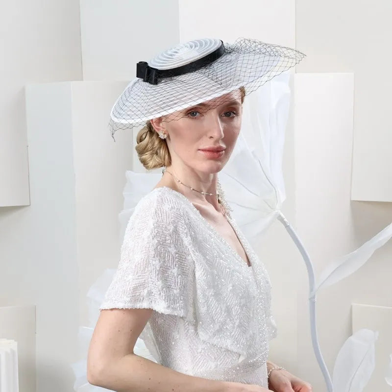EE 1138 new spring/summer party travel hair hoop hat contracted joker bowknot adornment small hat