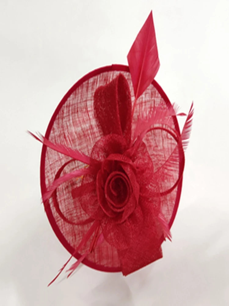 EE 2214 Spring and Summer/Original Design/Feather/Fascinators Flowers/Tulle/Elegant/Special Occasion/Tulle Fabric Hats Headpiece