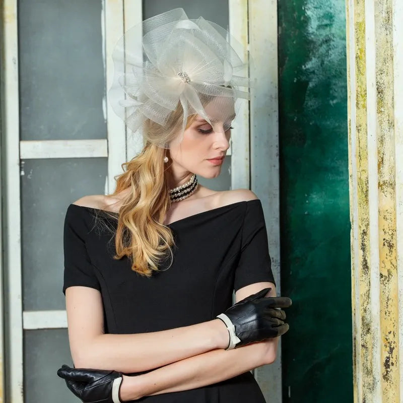 EE 2216 The new spring and summer original design English party hat elegant joker socialite headgear hat girl