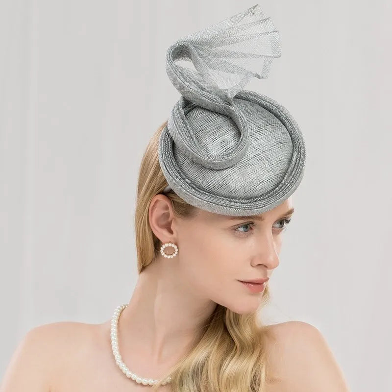 EE 2217 the party hat with a thin hair hoop royal elder sister small fan hat female British socialite party hats