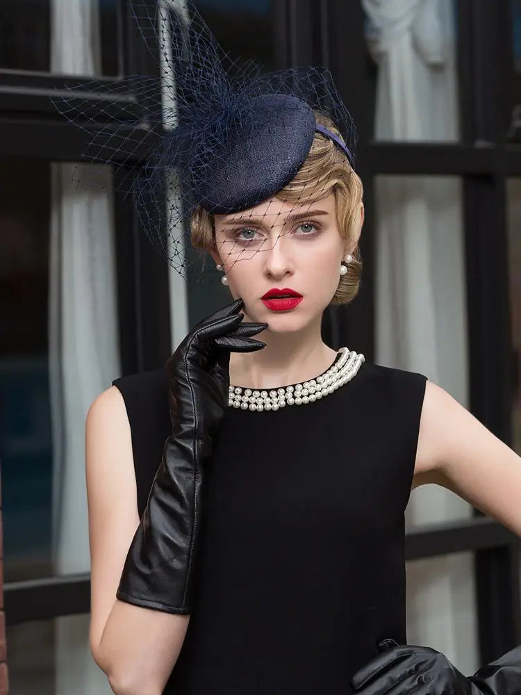 EE 2229 Spring and Summer/Abaca/Birdcage Veil/Elegant/Party/Ladies Day/Special Occasion/Sun Protection/Polyester Hats