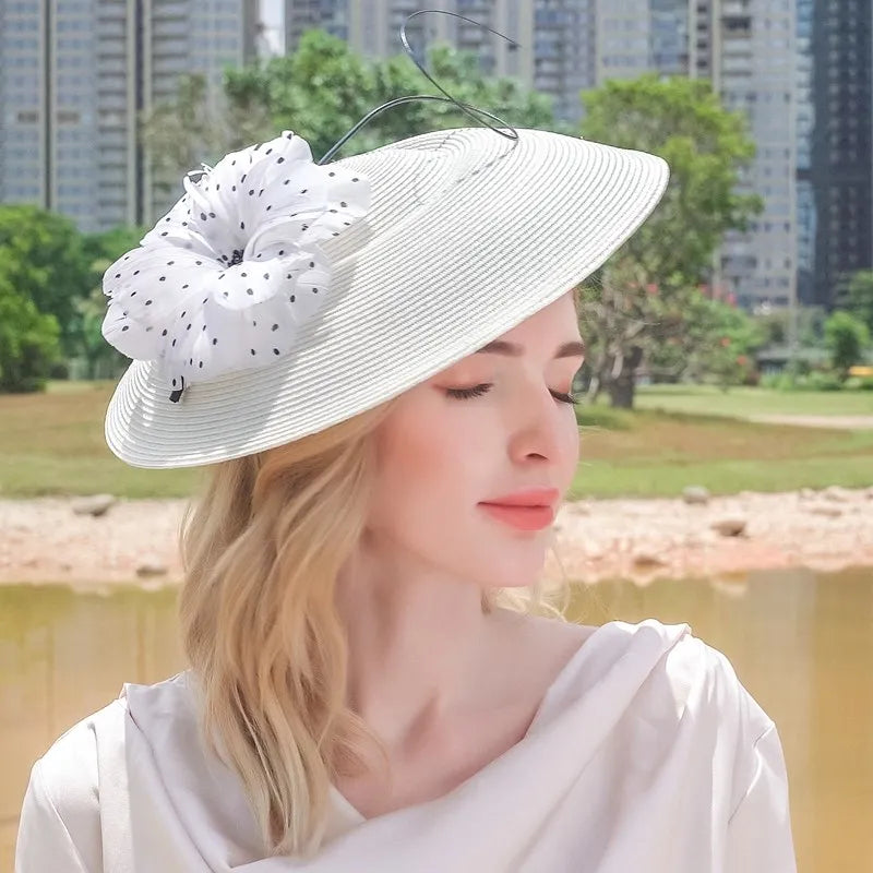 EE 2258 original British elegant aristocratic wind elegant joker hat new female summer hat shading sun hat