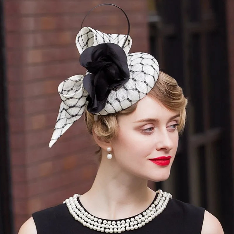 Women's Fascinators Tea Party Hat Headband Cocktail Church Pillbox Hat