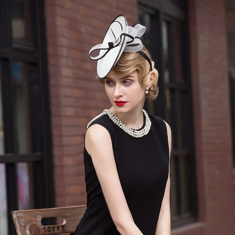 EE 2376 Spring and Summer/Stylish/Bowknot/Elegant Feminine Style/Casual/Sunshade Beach Hat/Polyester Hats/Fascinator Hat