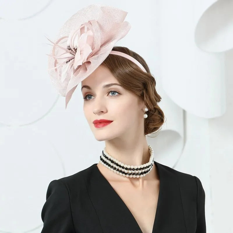 EE 2387 the new yarn homburg elegant joker British women dress party hat