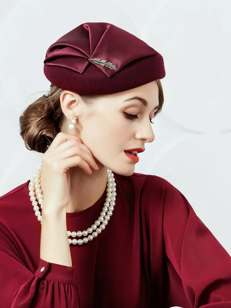 EE 3026 Winter Wool Berets /Elegant/Office & Career /Anniversary Congratulations /Special Occasion/Vintage/Ladies Tea Party