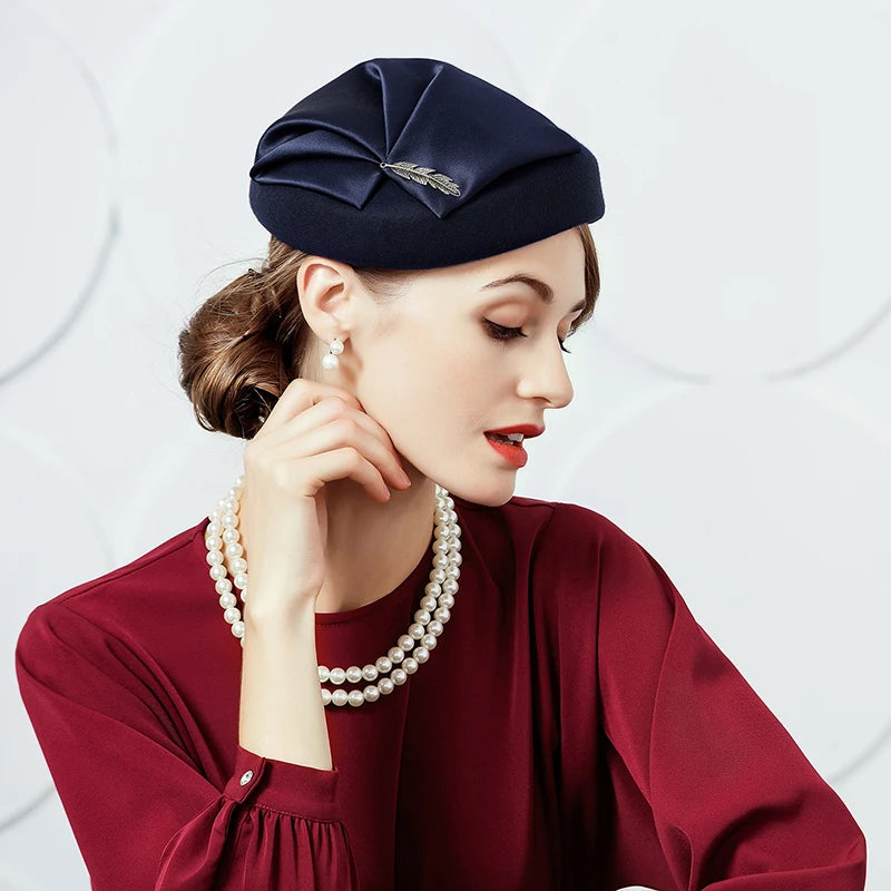 EE 3026 Winter Wool Berets /Elegant/Office & Career /Anniversary Congratulations /Special Occasion/Vintage/Ladies Tea Party