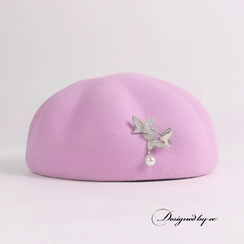 EE 3044 the new wool hat in Europe and the joker female elegant winter hat