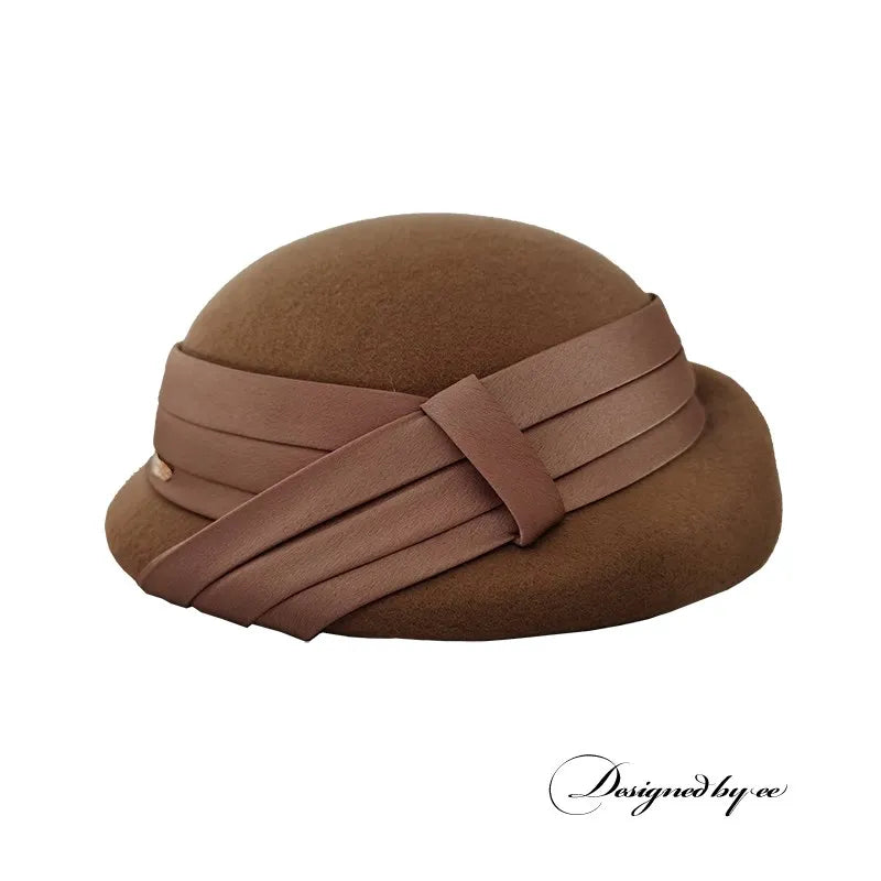 EE 5053 Autumn/Winter New Fashionable Face Small Popular Beret English Wool Top Hat Winter Hat Women's Style