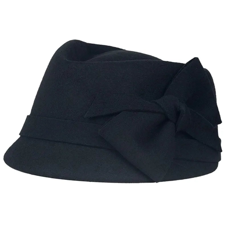 EE 5074 Autumn winter woolen small top hat Autumn lady felt hat Korean version of casual casual woolen hat woman