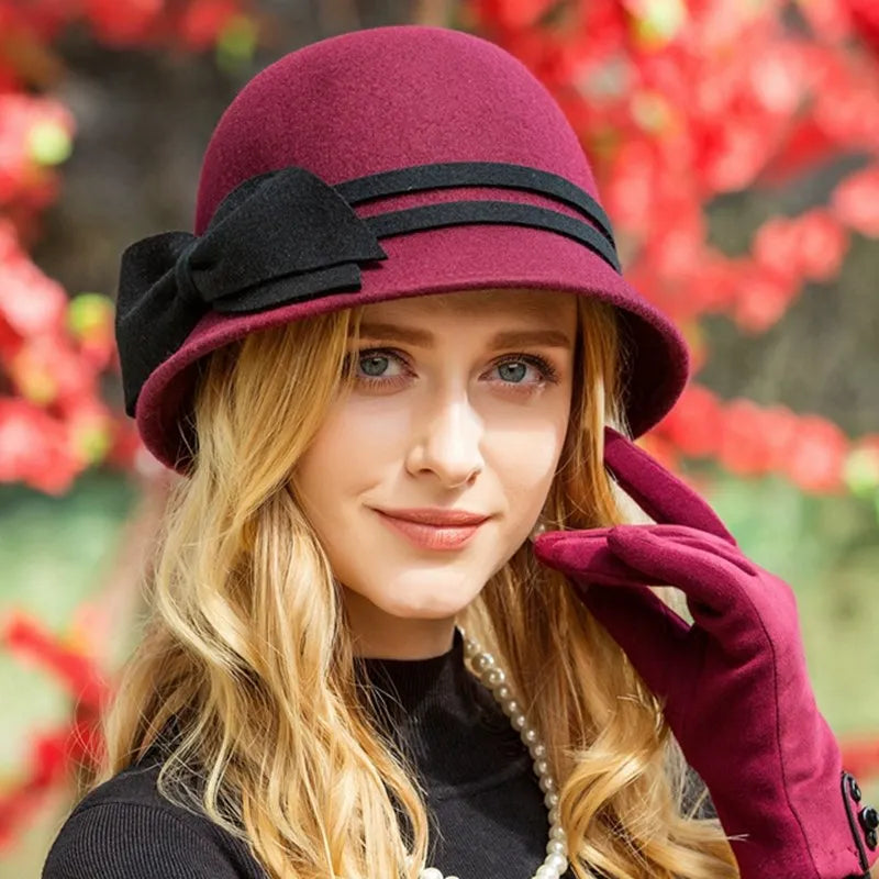 EE 5075 winter new tide han edition autumn/winter pure wool hat leisure joker hat woman