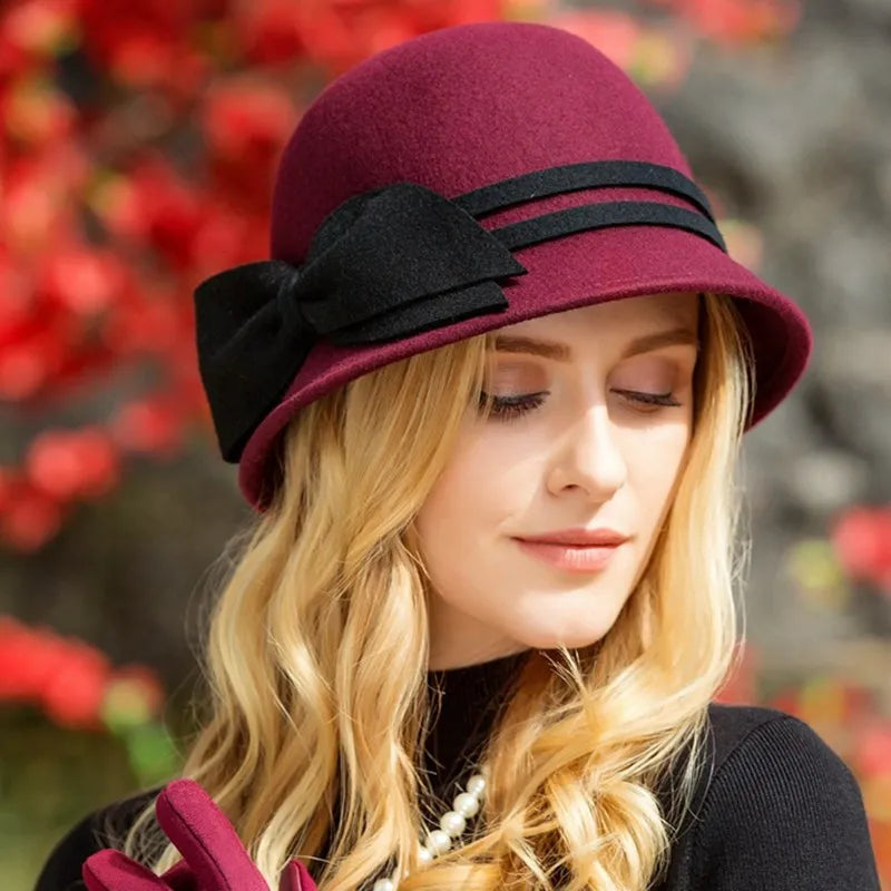 EE 5075 winter new tide han edition autumn/winter pure wool hat leisure joker hat woman
