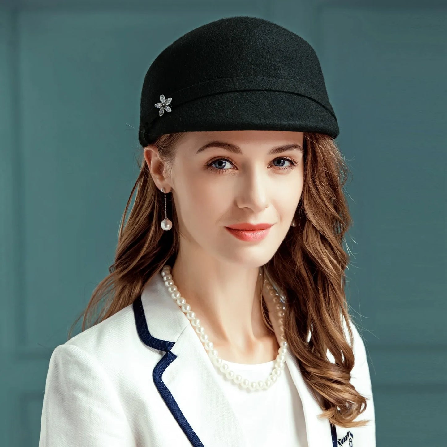 EE 5093 autumn and winter new British top hat simple hundred woolen hat winter ladies leisure travel woolen hat woman