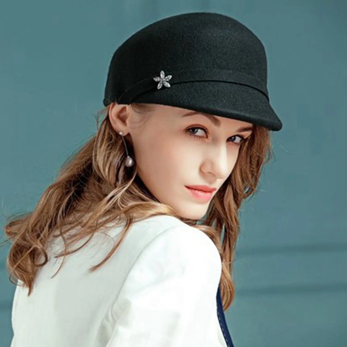 EE 5093 autumn and winter new British top hat simple hundred woolen hat winter ladies leisure travel woolen hat woman