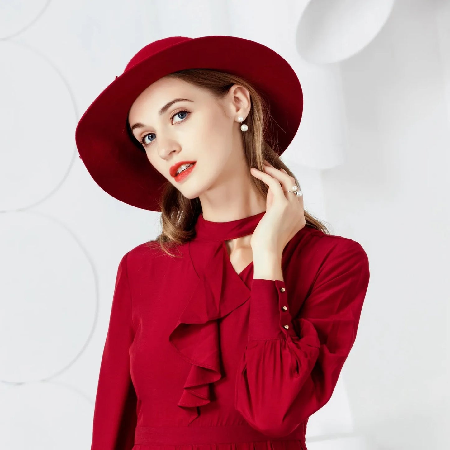 EE 5094 Autumn and Winter New Korean Edition Sweet and Cute Woolen Hat Autumn Trendy British Leisure Versatile Hat Children
