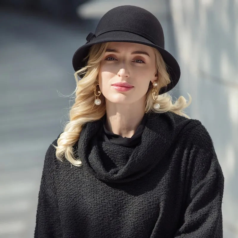 EE 5128 new winter han edition hat British female retro fashion hat