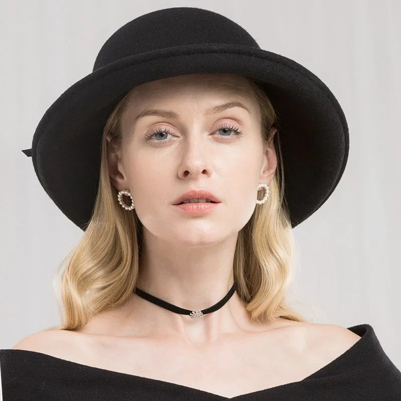 EE 5210 autumn and winter new British curly wool hat simple fashion young hat woman