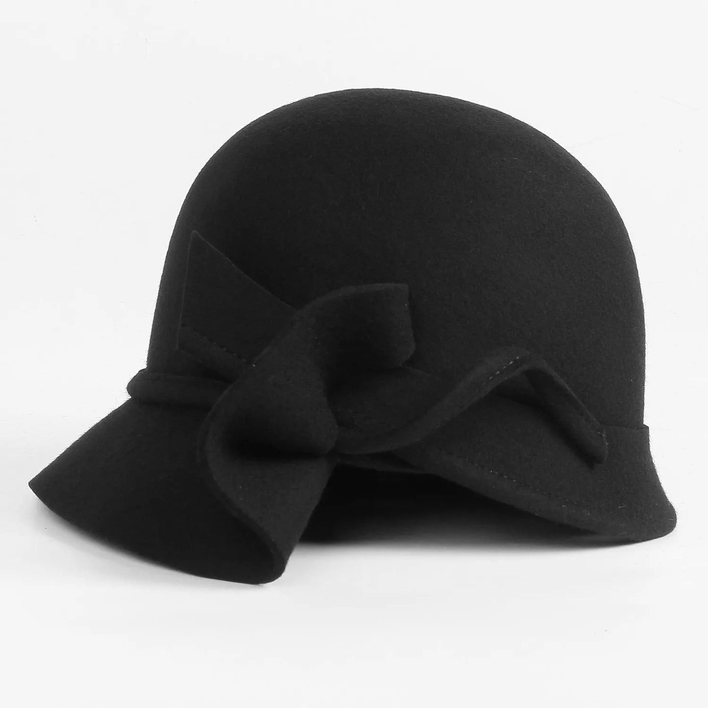 EE 5290 new winter joker pure color French felt trilby hat romance