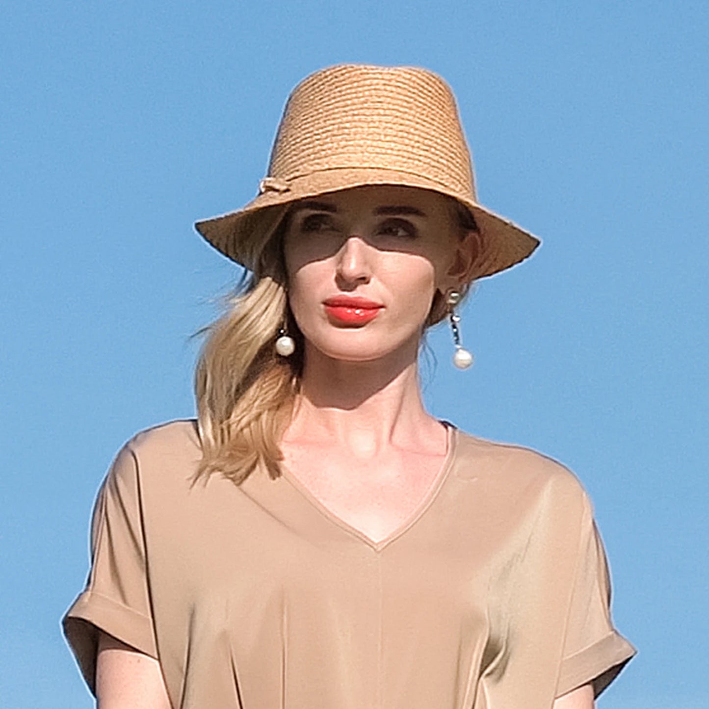 EE 7051 Summer/Casual/Daily Wear/Classical Feminine Style/Sun Protection/Sunshade Beach Hat/Sunbonnet/Straw Hat