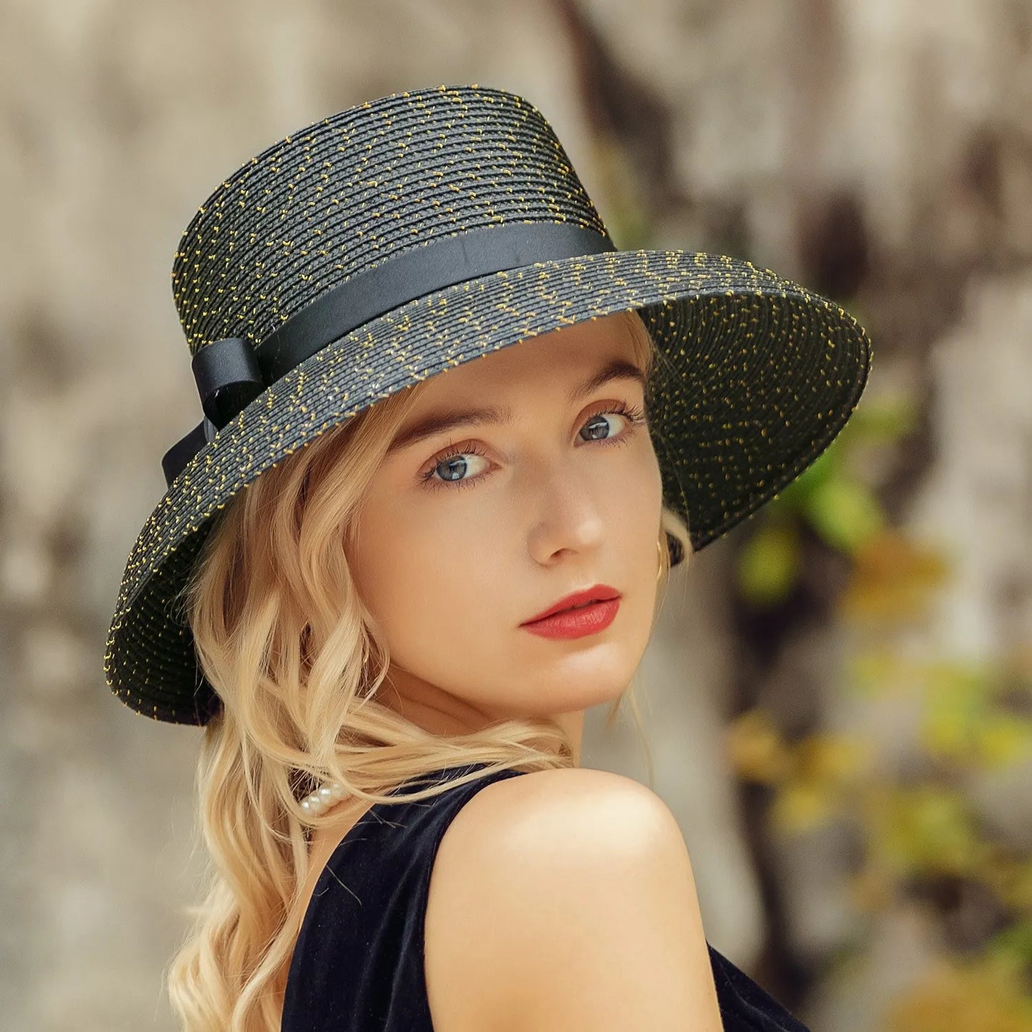 EE 7126 New Summer Beach English Elegant Sun Hat Sun Hat Children's Summer