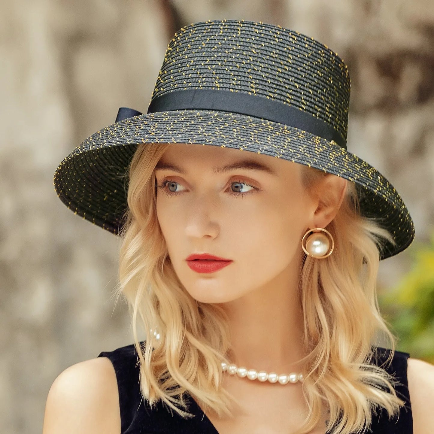 EE 7126 New Summer Beach English Elegant Sun Hat Sun Hat Children's Summer