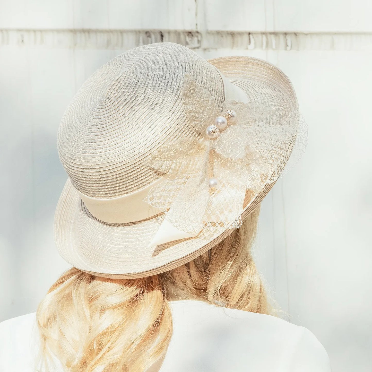 EE 7216 Spring/Summer Style, Versatile and Versatile, Curled Flowers, Sunshade, Straw Hat, Beach Travel Girl