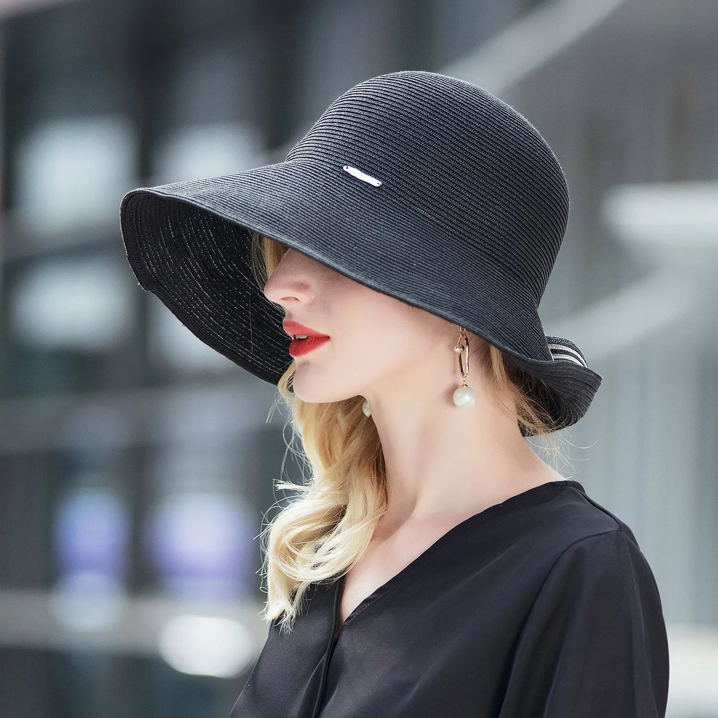 EE 7229 Summer New Fashion Leisure Beach Versatile Outdoor Breathable Sunshade Hat Women's Summer