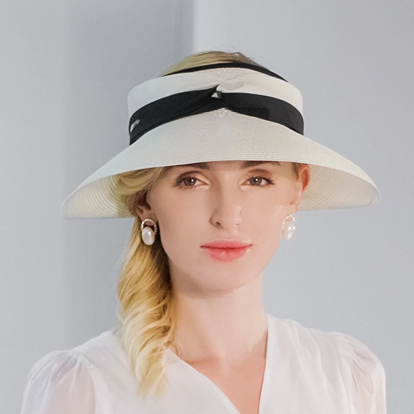 EE 7268 Summer/minimalist/ribbon/Adjustable/Packable/Sun Protection/Sunbonnet/Straw Hat/Polyester Hats