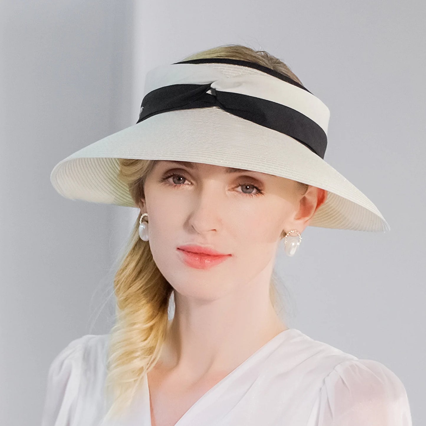 EE 7268 Summer/minimalist/ribbon/Adjustable/Packable/Sun Protection/Sunbonnet/Straw Hat/Polyester Hats
