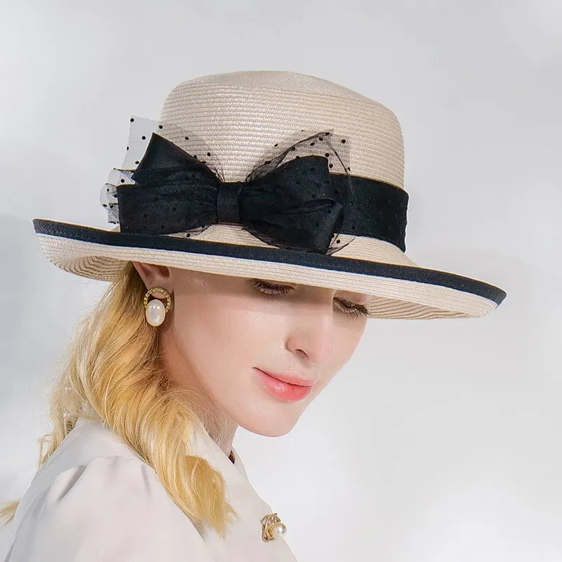 EE 7312 Summer New Elegant and Fashionable Style Bow Shade Hat Hat Children's Summer