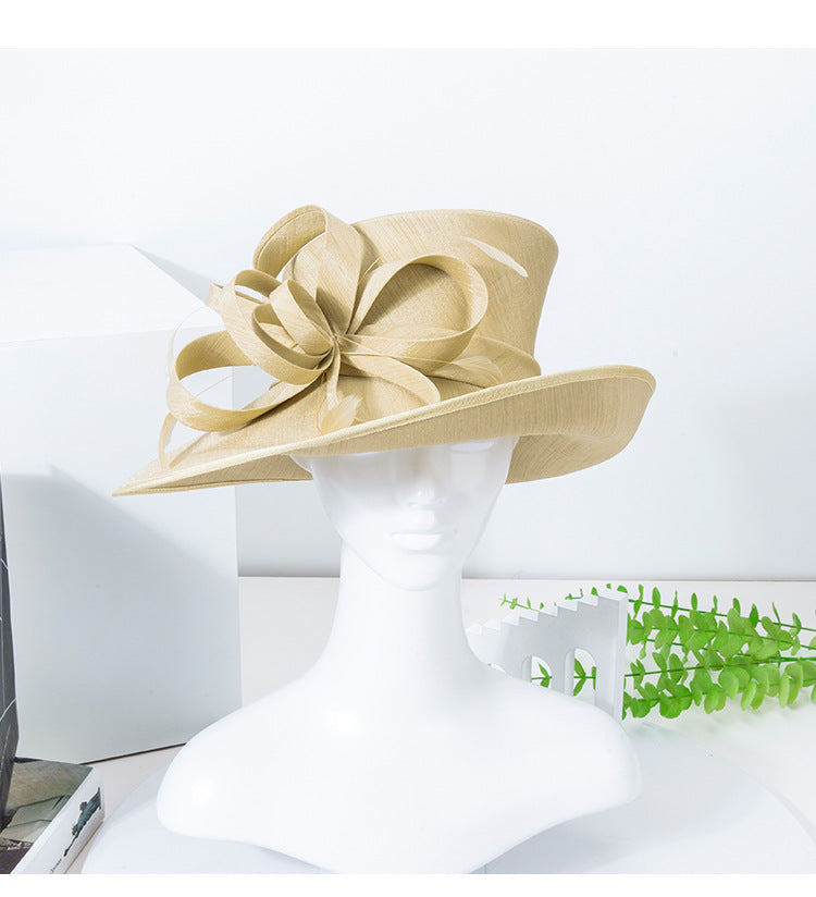Wide Brim Church Hats Kentucky Derby Hat Wedding for Tea Party Cocktail