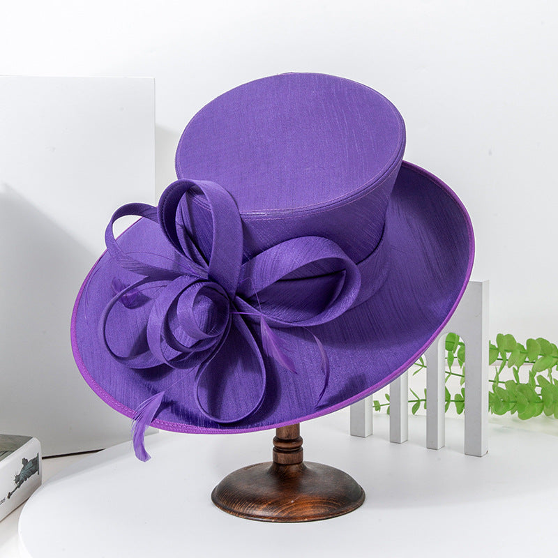 Wide Brim Church Hats Kentucky Derby Hat Wedding for Tea Party Cocktail