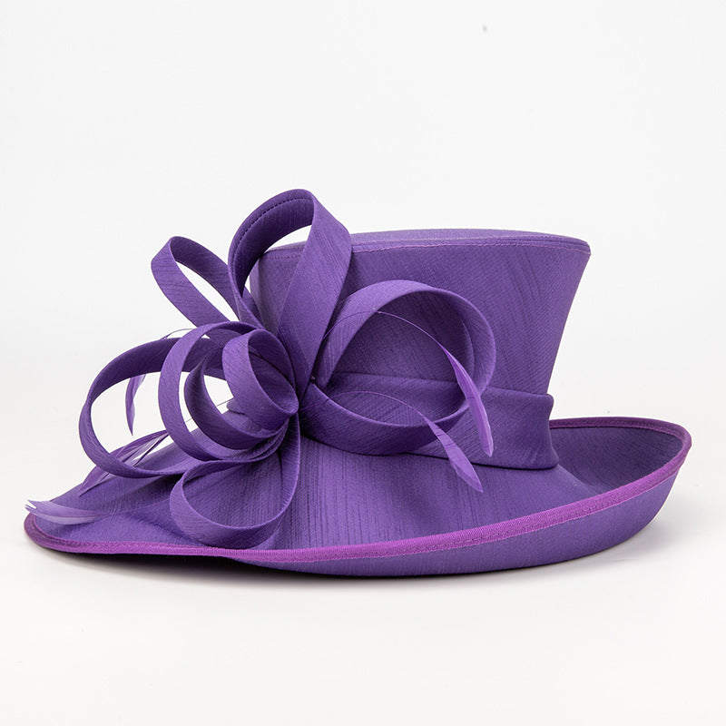 Wide Brim Church Hats Kentucky Derby Hat Wedding for Tea Party Cocktail