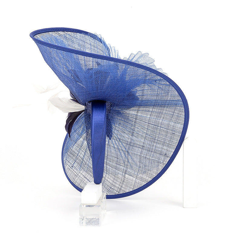 FADVES Women's Sinamay Fascinators Hats for Women Tea Party Headband Kentucky Derby Saucer Hats