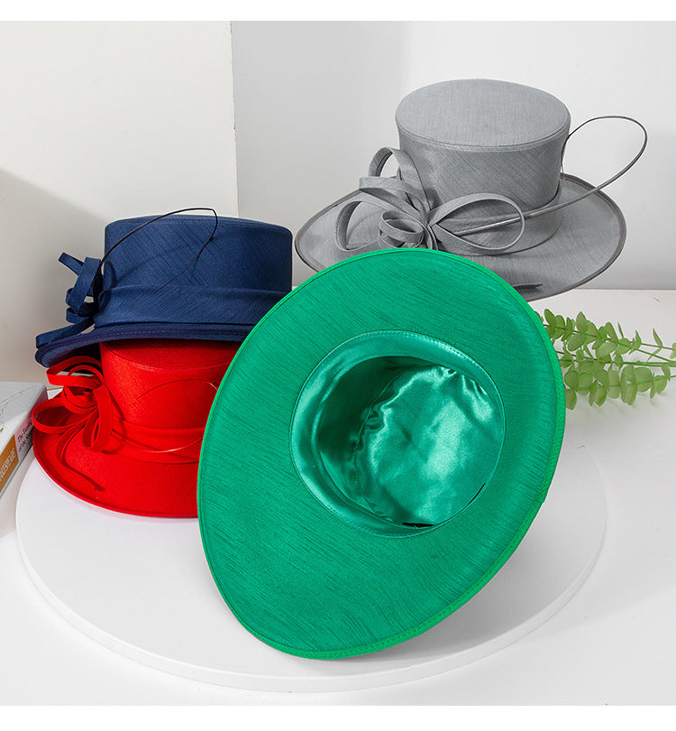 Women Kentucky Derby Dress Church Hat Wedding Tea Party Cloche Bucket Hats