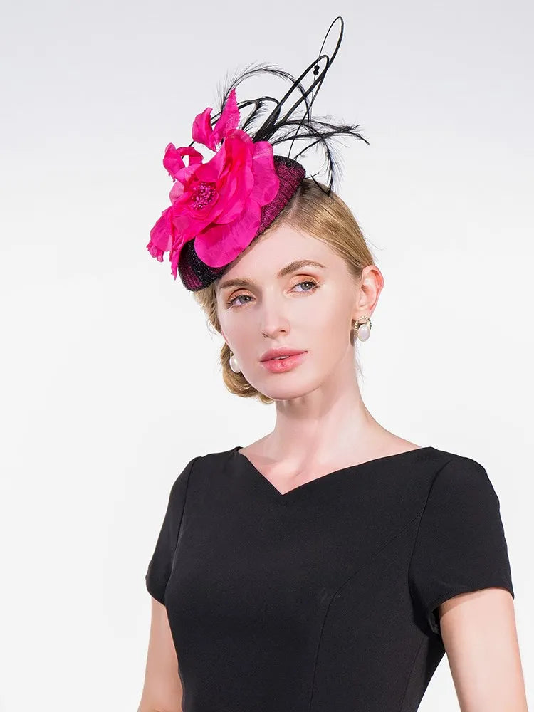 EE 2305 yarn summer new Europe type restoring ancient ways of yarn little hat shading sun hat female summer party