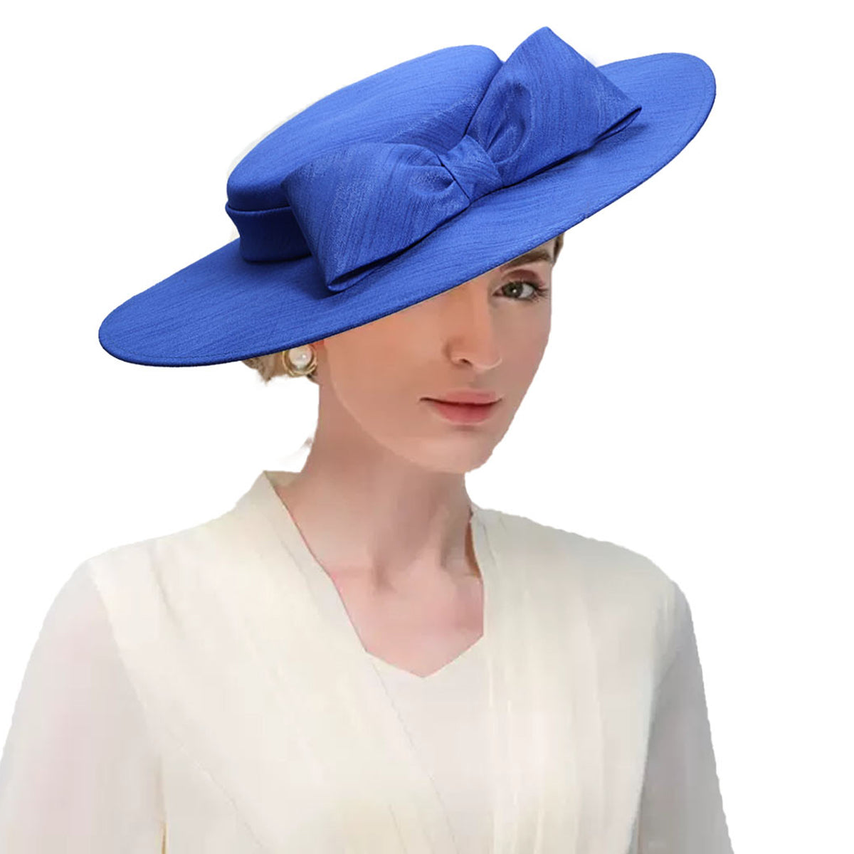 F FADVES Fascinators Women Wide Brim Caps being headwear 20s 50s Derby Pillbox Hat Bowknot Cocktail Tea Party Church Dress Hats