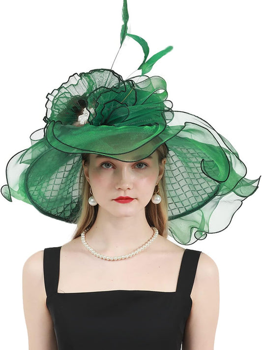 Womens Organza Church Derby British Fascinator Kentucky Hats for Women