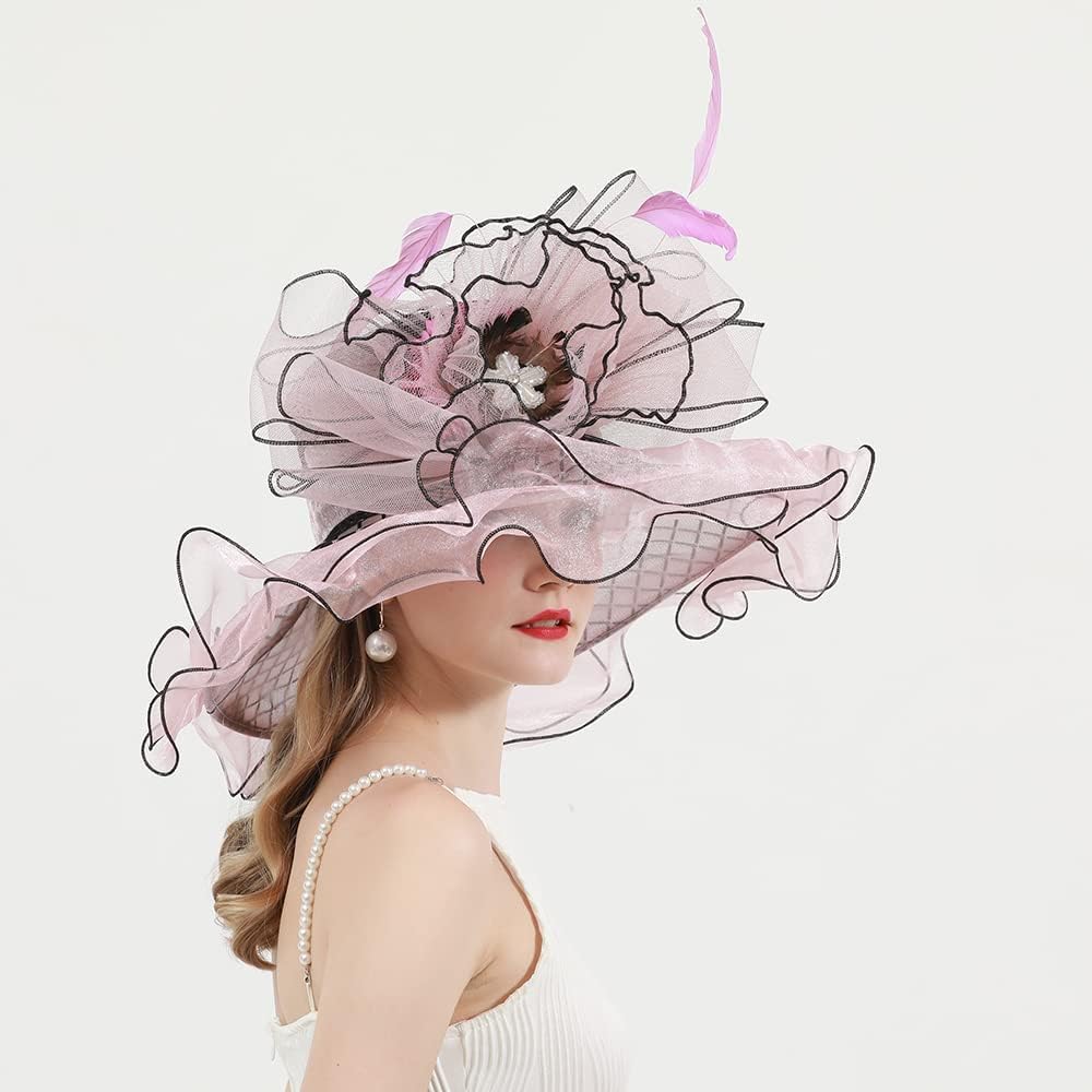 Womens Organza Church Derby British Fascinator Kentucky Hats for Women