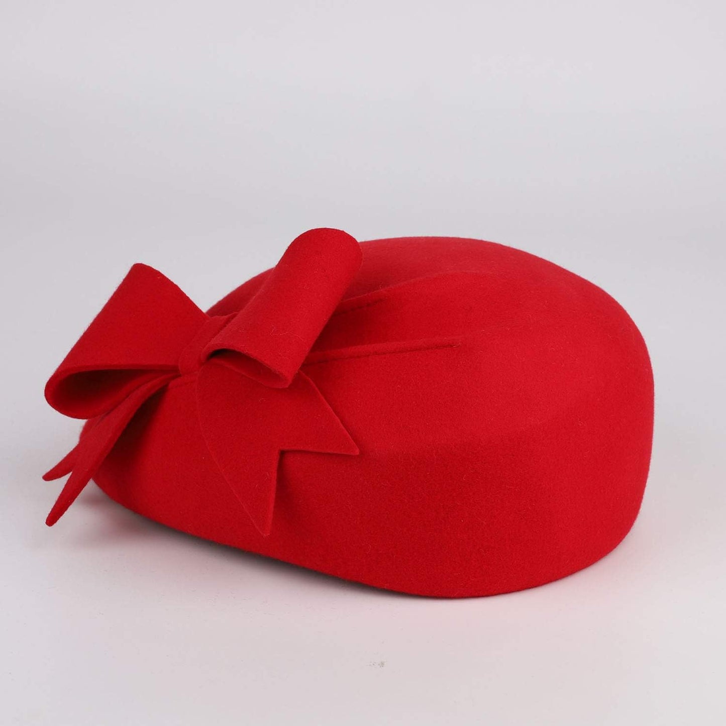 FADVES 100% Wool Beanie Hat French Dress Beret Winter Hat Vintage Fascinator Hats