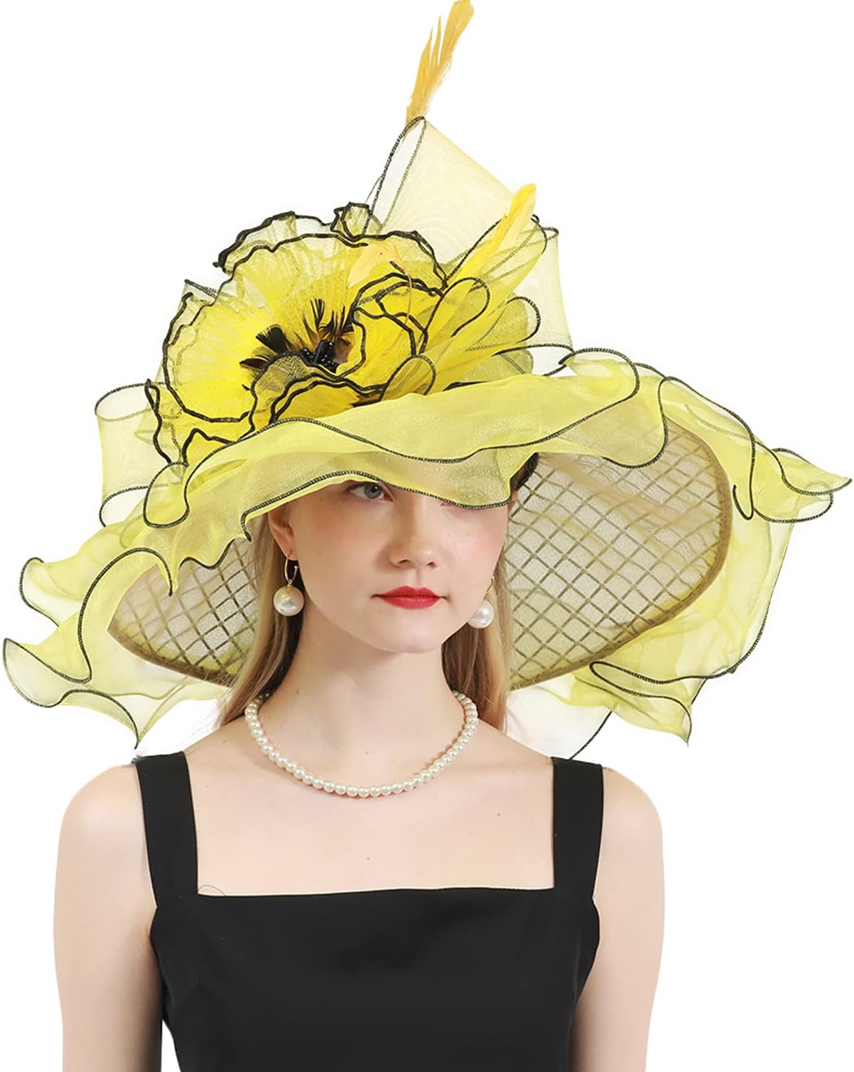 Womens Organza Church Derby British Fascinator Kentucky Hats for Women