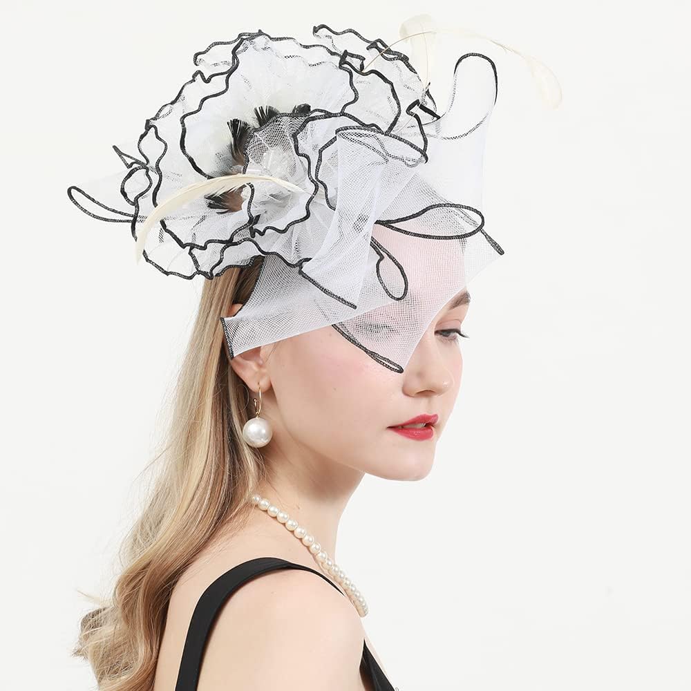 Womens Organza Church Derby British Fascinator Kentucky Hats for Women