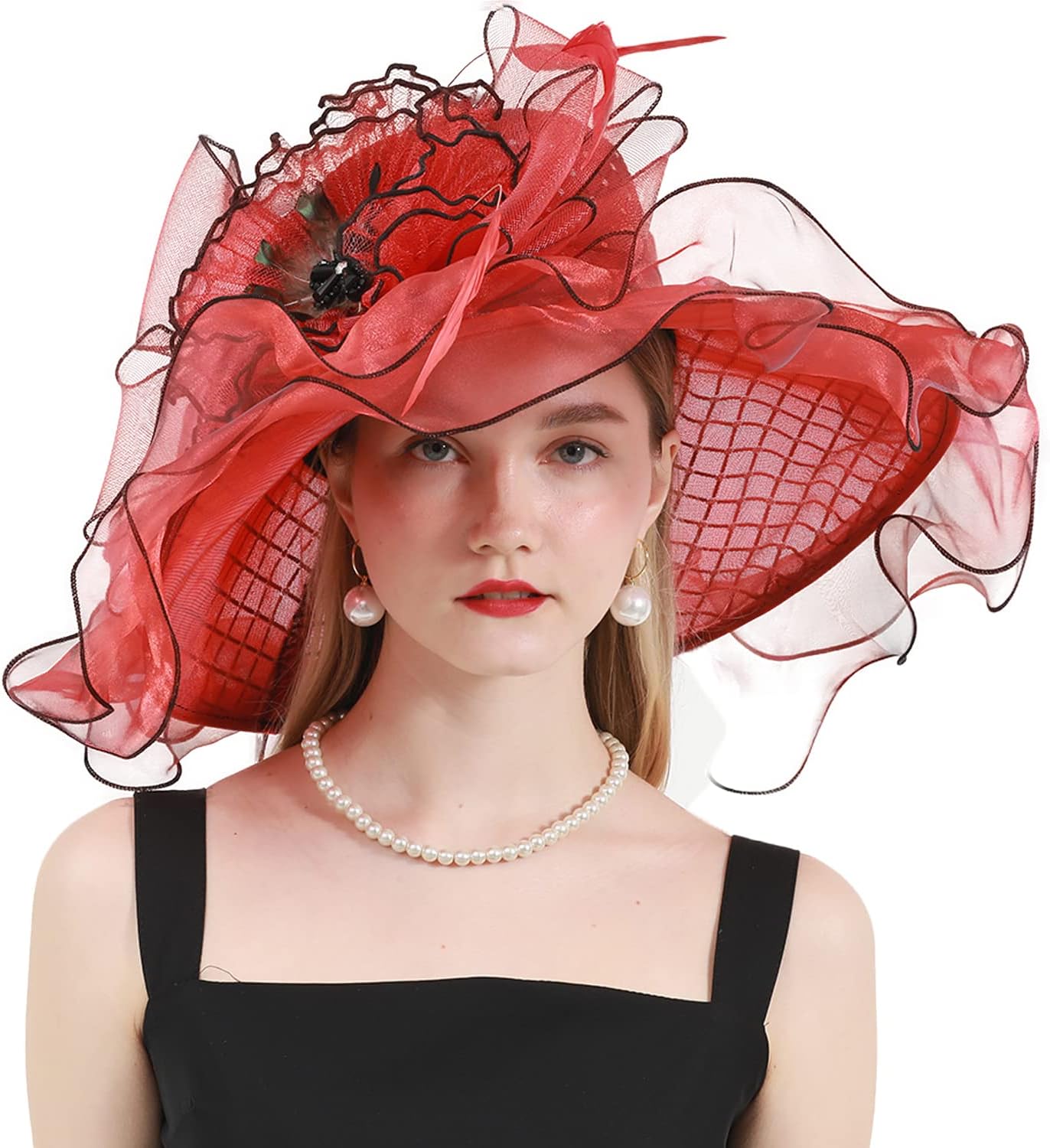Womens Organza Church Derby British Fascinator Kentucky Hats for Women